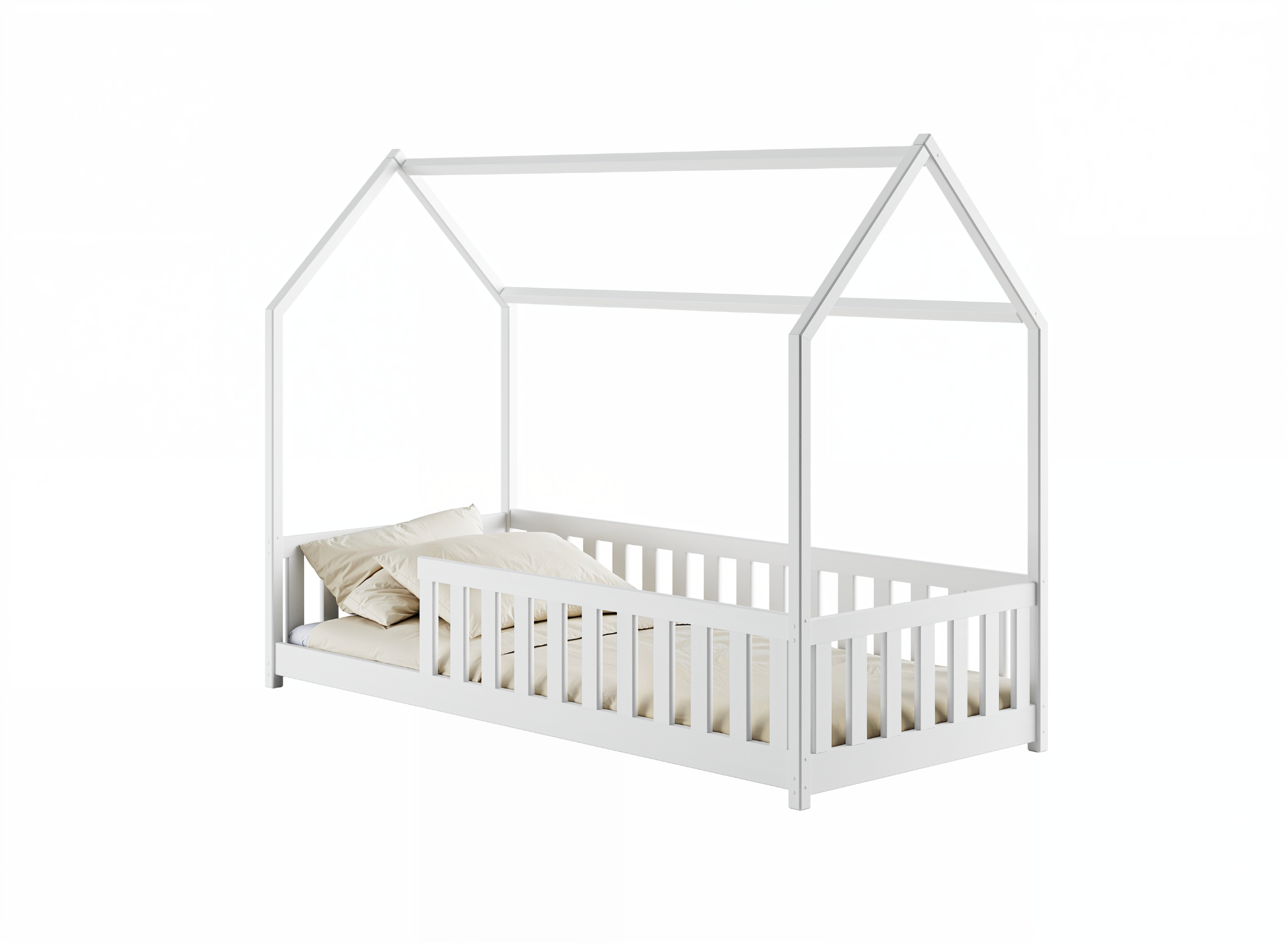 NOAH 80x180 bílá dětská postel Montessori domečková Lano Nábytek