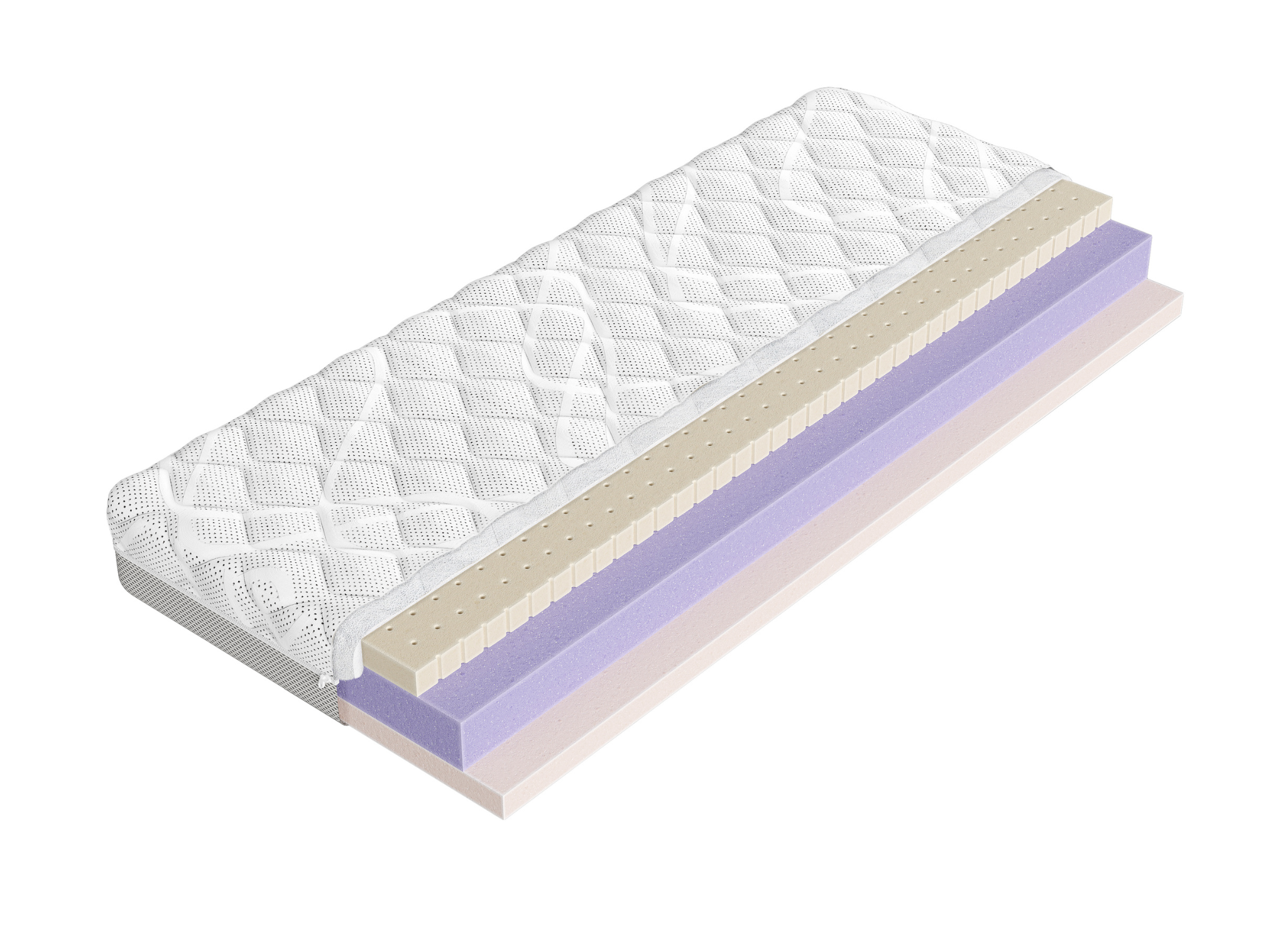 CLEAN 140x200 středně tvrdá 13 cm latexová matrace s antibakteriální pěnou Lano Nábytek